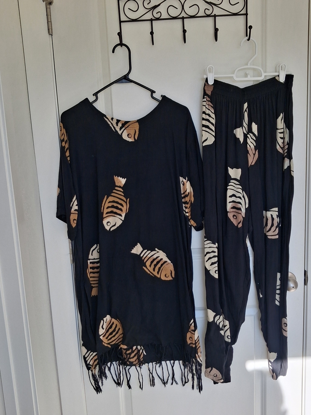 RAIN batik Rayon Resort Wear Set Womens Large